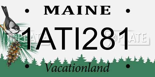 1ATI281 Maine License Plate