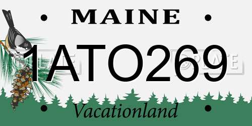 1ATO269 Maine License Plate