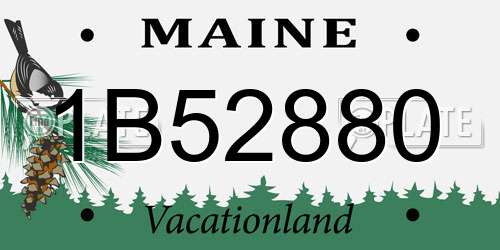 1B52880 Maine License Plate