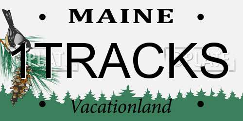 1TRACKS Maine License Plate