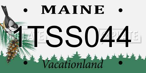 1TSS044 Maine License Plate