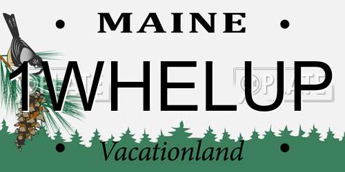 1WHELUP Maine License Plate
