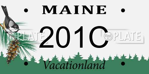 201C Maine License Plate
