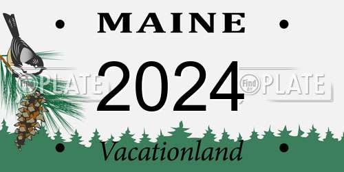 2024 Maine License Plate