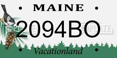 2094BO Maine License Plate