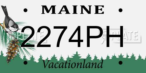 2274PH Maine License Plate