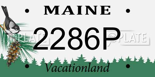 2286P Maine License Plate