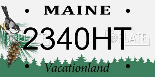 2340HT Maine License Plate