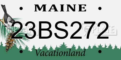 23BS272 Maine License Plate