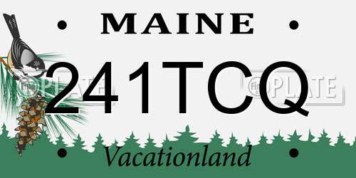 241TCQ Maine License Plate