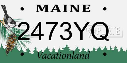 2473YQ Maine License Plate