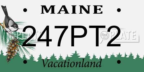 247PT2 Maine License Plate
