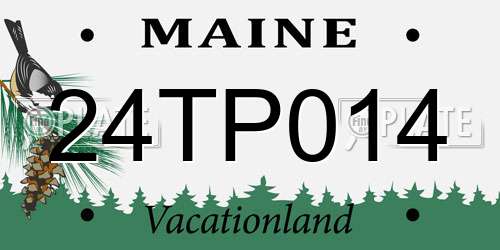 24TP014 Maine License Plate
