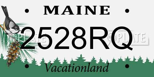 2528RQ Maine License Plate