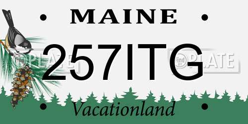 257ITG Maine License Plate