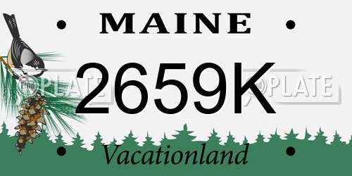 2659K Maine License Plate