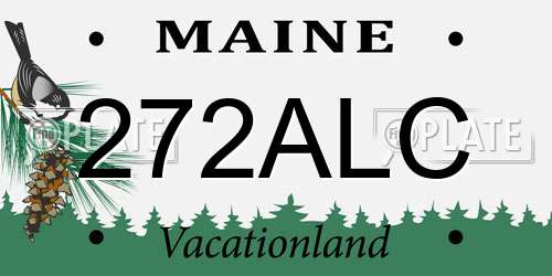 272ALC Maine License Plate