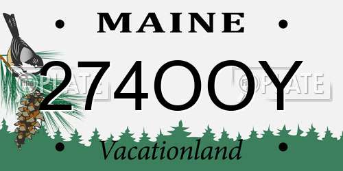 274OOY Maine License Plate