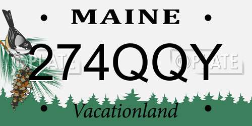274QQY Maine License Plate