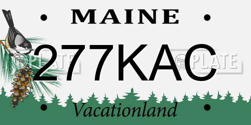 277KAC Maine License Plate