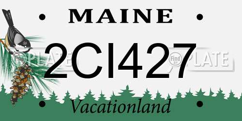 2CI427 Maine License Plate