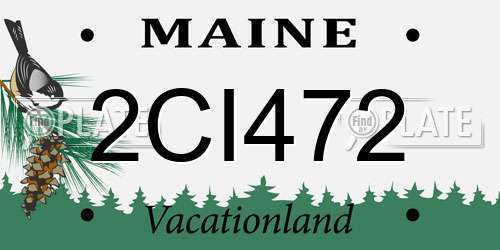 2CI472 Maine License Plate