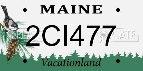 2CI477 Maine License Plate