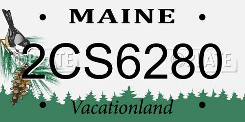 2CS6280 Maine License Plate