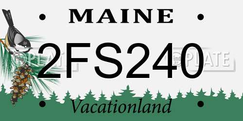2FS240 Maine License Plate