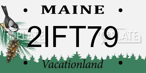 2IFT79 Maine License Plate