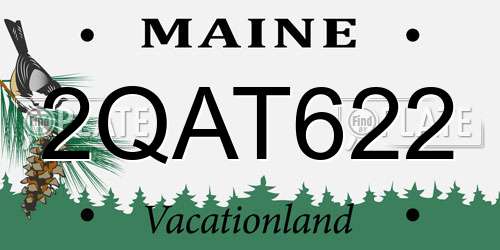 2QAT622 Maine License Plate