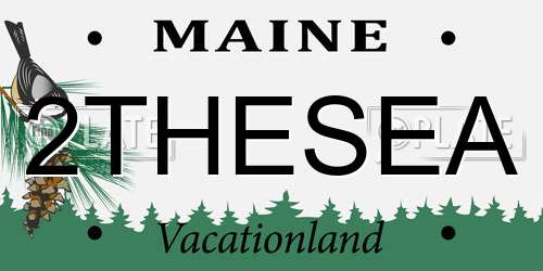 2THESEA Maine License Plate