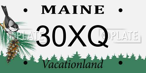 30XQ Maine License Plate