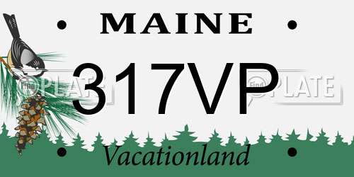 317VP Maine License Plate