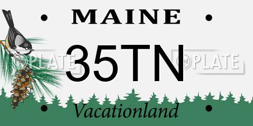 35TN Maine License Plate