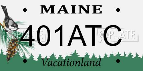 401ATC Maine License Plate