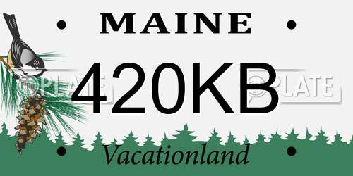 420KB Maine License Plate