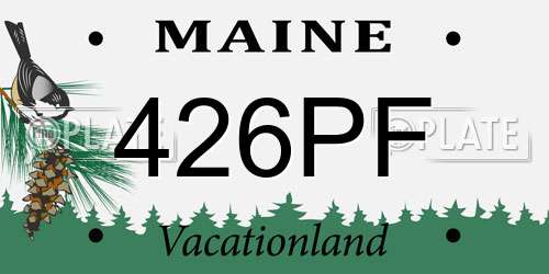 426PF Maine License Plate