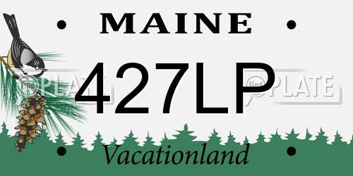 427LP Maine License Plate