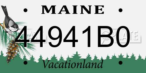 44941B0 Maine License Plate