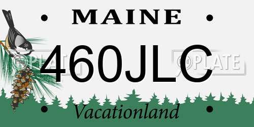 460JLC Maine License Plate