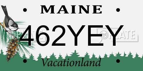 462YEY Maine License Plate