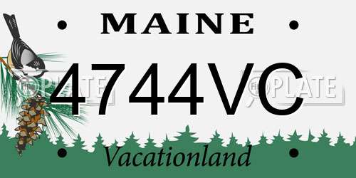 4744VC Maine License Plate