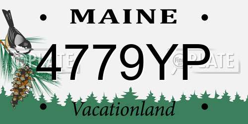 4779YP Maine License Plate