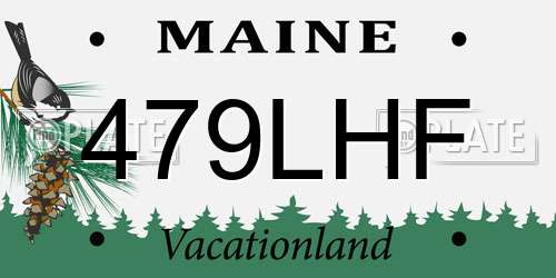 479LHF Maine License Plate