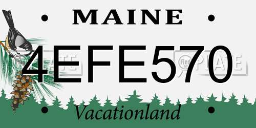 4EFE570 Maine License Plate