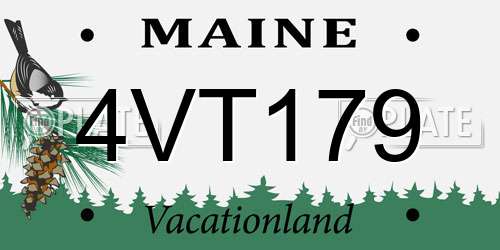4VT179 Maine License Plate