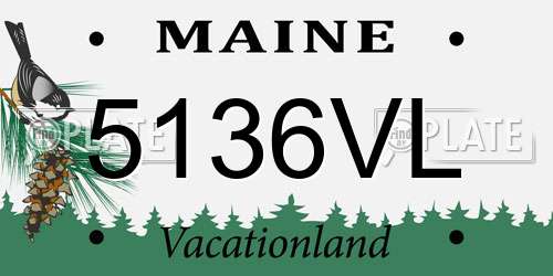 5136VL Maine License Plate