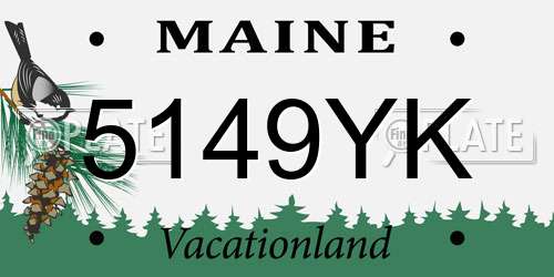 5149YK Maine License Plate