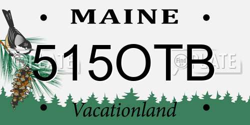 515OTB Maine License Plate